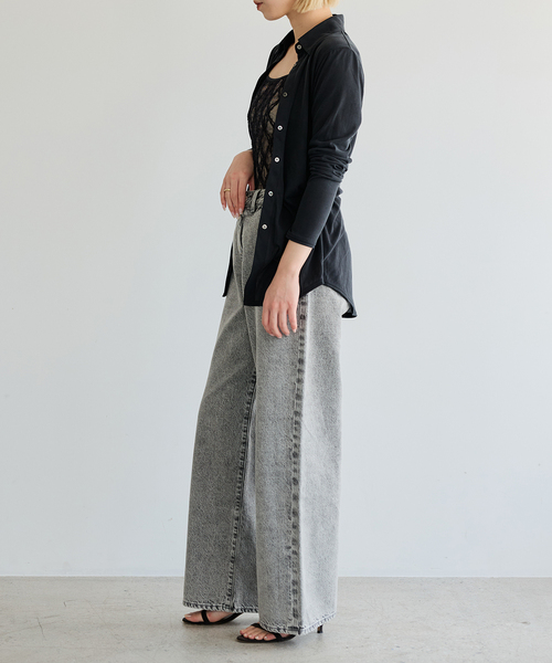 IENA LA BOUCLE（イエナラブークル）の「IENA LA BOUCLE ダイヤlaceキャミソール（キャミソール・レディース・ホワイト/ブラック・FREE）」の9枚目の写真