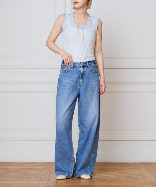 IENA LA BOUCLE（イエナラブークル）の「IENA LA BOUCLE ダイヤlaceキャミソール（キャミソール・レディース・ホワイト/ブラック・FREE）」の16枚目の写真