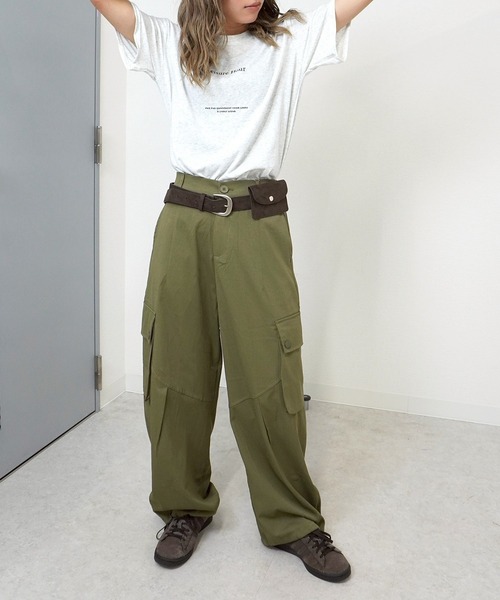 gossara(ゴサラ)の「【デイリー使いにぴったり】フロントロゴプリントT(Tシャツ/カットソー・レディース・ホワイト/ネイビー/オートミール・FREE)」の11枚目の写真