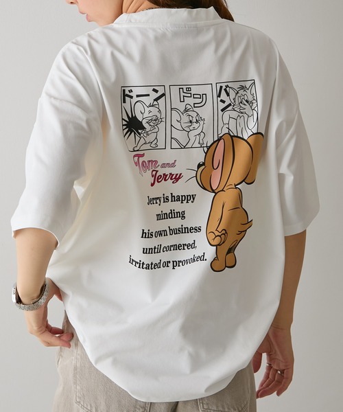 Tom&Jerry(トムアンドジェリー)の「【SETUP7】TOM and JERRY/トムとジェリー オーバーサイズ Tシャツ MNY(Tシャツ/カットソー・レディース・ホワイト系その他2/ホワイト系1・M/L)」の12枚目の写真