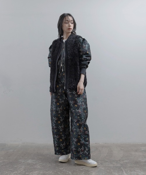 Eimee Law(エイミーロウ)の「フラワージャガード ワイドコクーンパンツ(その他パンツ・レディース・ライトピンク/ブルー/ブラック・MEDIUM)」の20枚目の写真