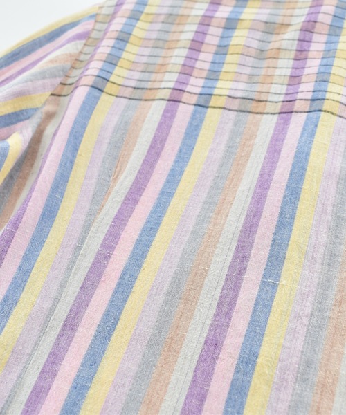 VINTAGE(ヴィンテージ)の「【USED】70’s Shirt Works San Francisco インド綿 ストライプ シャツ(シャツ/ブラウス・メンズ・マルチ・MEDIUM)」の9枚目の写真
