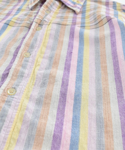VINTAGE(ヴィンテージ)の「【USED】70’s Shirt Works San Francisco インド綿 ストライプ シャツ(シャツ/ブラウス・メンズ・マルチ・MEDIUM)」の5枚目の写真