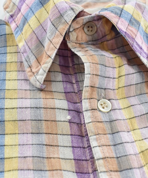 VINTAGE(ヴィンテージ)の「【USED】70’s Shirt Works San Francisco インド綿 ストライプ シャツ(シャツ/ブラウス・メンズ・マルチ・MEDIUM)」の4枚目の写真