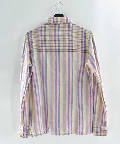 VINTAGE(ヴィンテージ)の「【USED】70’s Shirt Works San Francisco インド綿 ストライプ シャツ(シャツ/ブラウス・メンズ・マルチ・MEDIUM)」の8枚目の写真