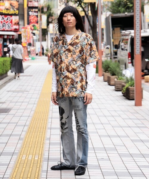 TOKYO CULTUART by BEAMS(トウキョウカルチャートバイビームス)の「横尾忠則 × TOKYO CULTUART by BEAMS / アロハシャツ(シャツ/ブラウス・レディース・ミント・LARGE/X-LARGE/XX-LARGE/MEDIUM)」の10枚目の写真