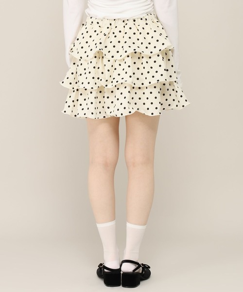 Heather(ヘザー)の「テグスフリルミニスカート 1051930(スカート・レディース・ブラック/アイボリー/ドット・FREE)」の9枚目の写真