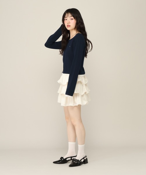 Heather(ヘザー)の「テグスフリルミニスカート 1051930(スカート・レディース・ブラック/アイボリー/ドット・FREE)」の17枚目の写真