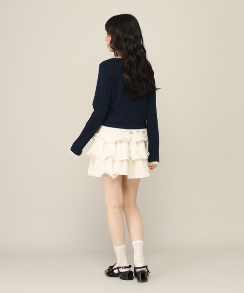 Heather(ヘザー)の「テグスフリルミニスカート 1051930(スカート・レディース・ブラック/アイボリー/ドット・FREE)」の18枚目の写真