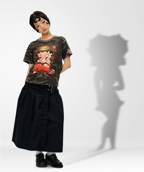 LAUGHER（ラファー）の「[ベティブープ] ボクサーTシャツ - カモ（Tシャツ/カットソー・レディース・その他・SMALL/MEDIUM/LARGE/X-LARGE）」の21枚目の写真