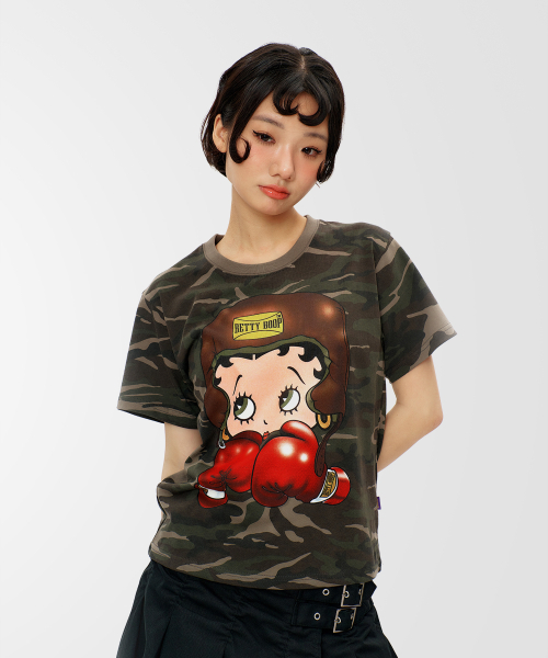 LAUGHER（ラファー）の「[ベティブープ] ボクサーTシャツ - カモ（Tシャツ/カットソー・レディース・その他・SMALL/MEDIUM/LARGE/X-LARGE）」の22枚目の写真