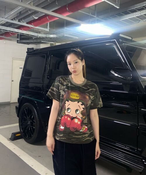 LAUGHER（ラファー）の「[ベティブープ] ボクサーTシャツ - カモ（Tシャツ/カットソー・レディース・その他・SMALL/MEDIUM/LARGE/X-LARGE）」の5枚目の写真