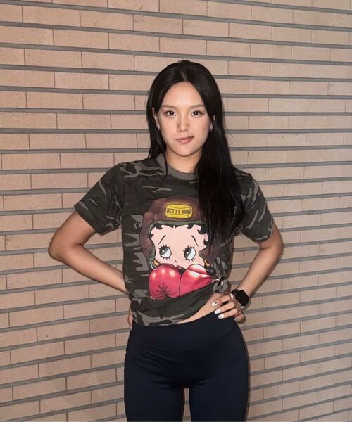LAUGHER（ラファー）の「[ベティブープ] ボクサーTシャツ - カモ（Tシャツ/カットソー・レディース・その他・SMALL/MEDIUM/LARGE/X-LARGE）」の7枚目の写真