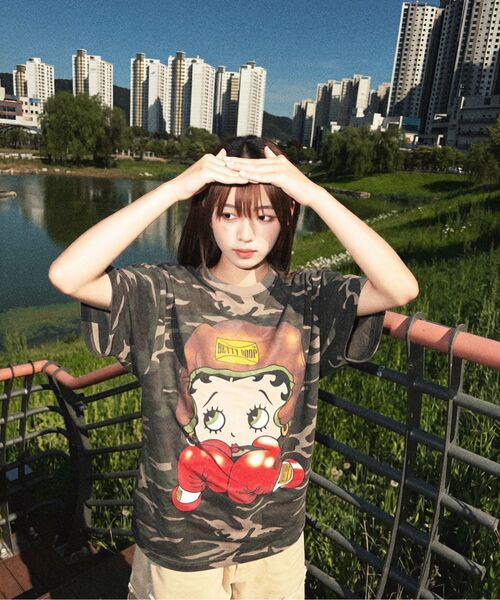 LAUGHER（ラファー）の「[ベティブープ] ボクサーTシャツ - カモ（Tシャツ/カットソー・レディース・その他・SMALL/MEDIUM/LARGE/X-LARGE）」の8枚目の写真