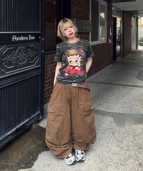 LAUGHER（ラファー）の「[ベティブープ] ボクサーTシャツ - カモ（Tシャツ/カットソー・レディース・その他・SMALL/MEDIUM/LARGE/X-LARGE）」の18枚目の写真