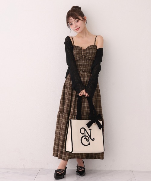 one after another NICE CLAUP(ワンアフターアナザーナイスクラップ)の「【WEB限定】ロゴ刺しゅう入りトートバッグ(トートバッグ・レディース・ピンク/ベージュ/ブラック・FREE)」の21枚目の写真