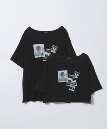 JEANASIS | ArtフォトコラージュボートネックプリントTEE/1055890(Tシャツ/カットソー)