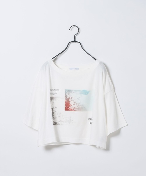 JEANASIS(ジーナシス)の「ArtフォトコラージュボートネックプリントTEE/1055890(Tシャツ/カットソー・レディース・ホワイト/ブラック/チャコール・LARGE/SMALL)」の20枚目の写真