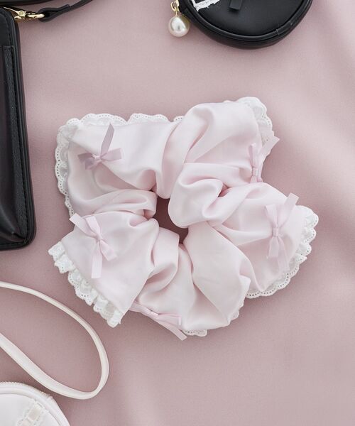 ハンドメイドシュシュ　サテンとレースシュシュ12点の確認用 サテンレースシュシュ（シュシュ）｜Maison de FLEUR（メゾンド