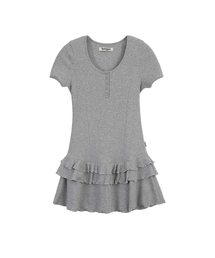 lotsyou_Henly Neck Dress Melange Gray
