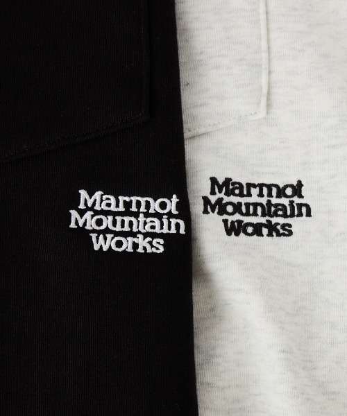 MARMOT（マーモット）の「【WEB先行予約】[Marmot/マーモット] 別注 ワンポイントロゴ刺繍 ポケットスウェット（スウェット・レディース・アッシュグレー/ブラック・M/S/XL/L）」の3枚目の写真