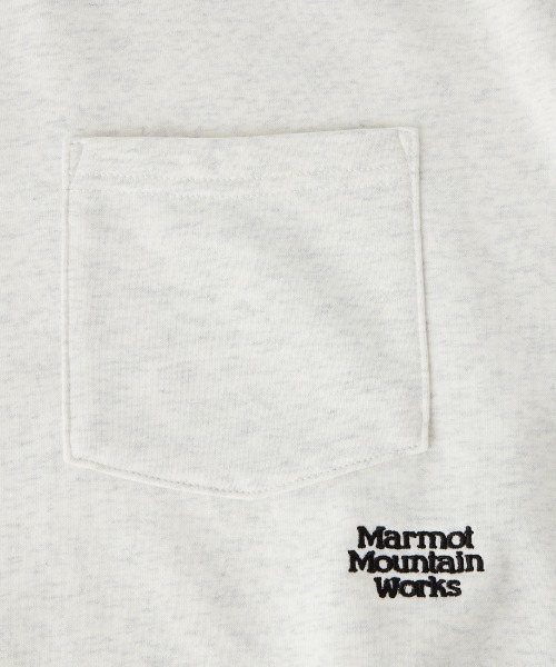 MARMOT（マーモット）の「【WEB先行予約】[Marmot/マーモット] 別注 ワンポイントロゴ刺繍 ポケットスウェット（スウェット・レディース・アッシュグレー/ブラック・M/S/XL/L）」の9枚目の写真