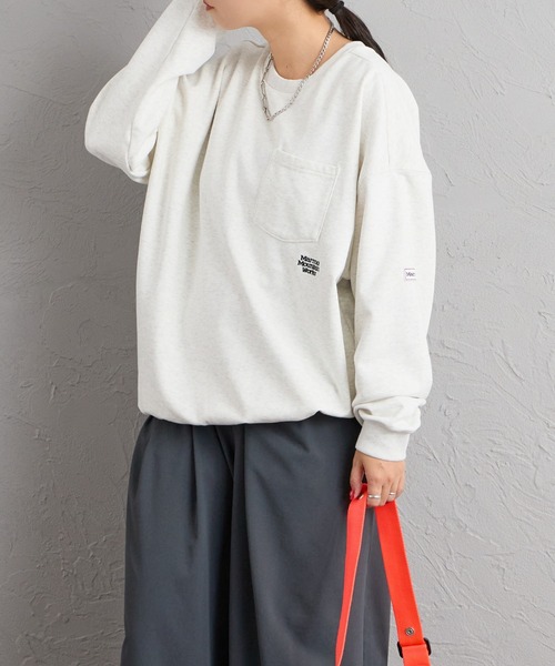 MARMOT（マーモット）の「【WEB先行予約】[Marmot/マーモット] 別注 ワンポイントロゴ刺繍 ポケットスウェット（スウェット・レディース・アッシュグレー/ブラック・M/S/XL/L）」の11枚目の写真