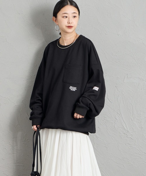 聯名款刺繡Logo口袋衛衣
