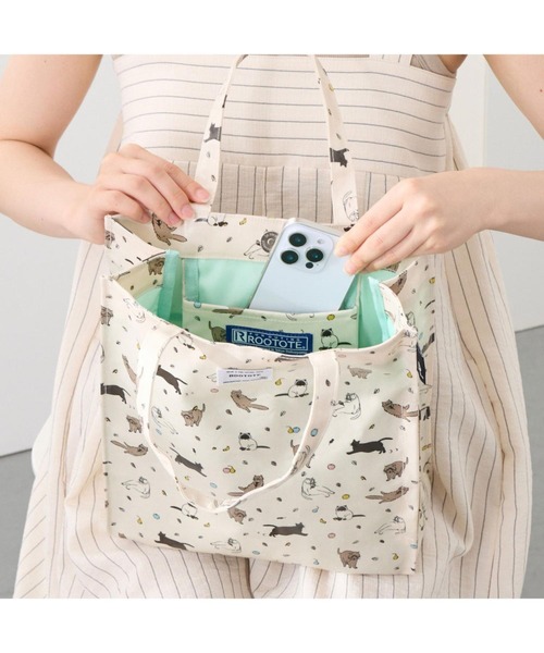 ROOTOTE(ルートート)の「ルートート / A4 縦型 トートバッグ 撥水 ラミネート EU.アーキャトル.ラミネート-Y(トートバッグ・レディース・その他3/その他2/その他1・FREE)」の12枚目の写真