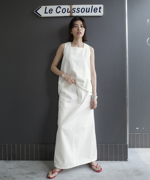 IENA(イエナ)の「《一部店舗限定》Maison IENA デニムグルカスカート(スカート・レディース・ベージュ/ホワイト・36/38)」の12枚目の写真