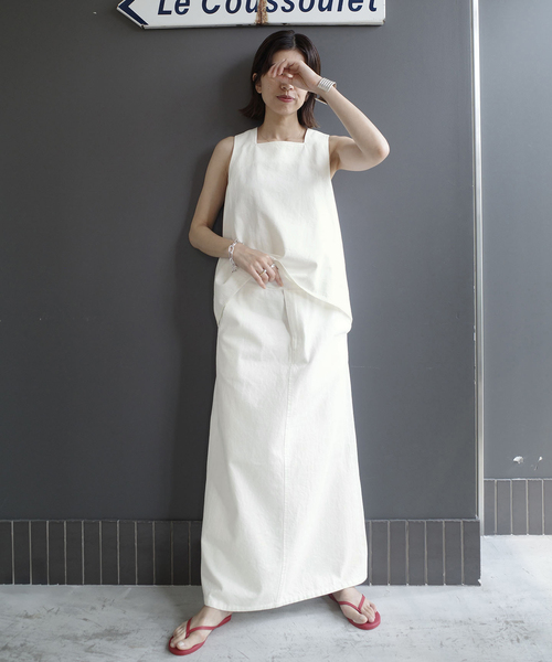 IENA(イエナ)の「《一部店舗限定》Maison IENA デニムグルカスカート(スカート・レディース・ベージュ/ホワイト・36/38)」の18枚目の写真