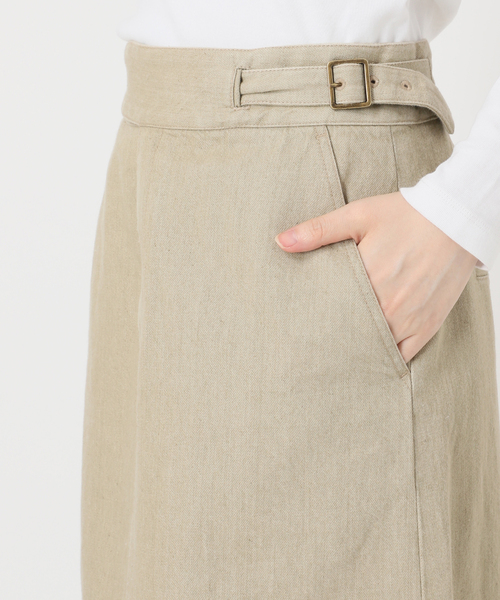 IENA(イエナ)の「《一部店舗限定》Maison IENA デニムグルカスカート(スカート・レディース・ベージュ/ホワイト・36/38)」の9枚目の写真