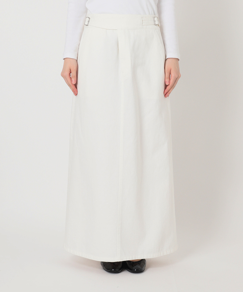 IENA(イエナ)の「《一部店舗限定》Maison IENA デニムグルカスカート(スカート・レディース・ベージュ/ホワイト・36/38)」の6枚目の写真