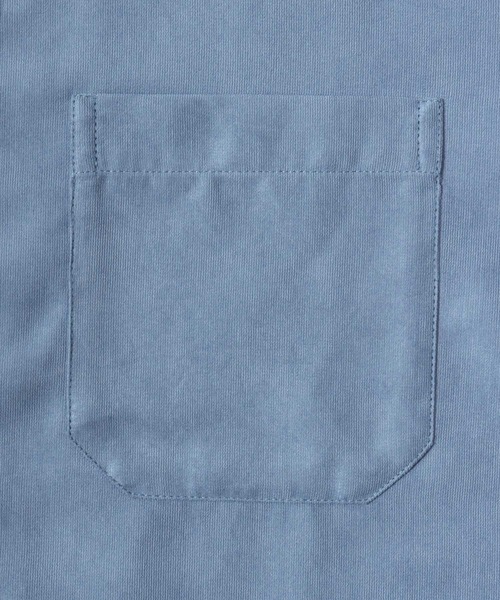 MARUKAWA(マルカワ)の「2026AW Polyester pique fabric ピケ織り 無地 長袖ボタンダウンシャツ(シャツ/ブラウス・メンズ・チャコール/サックスブルー/ベージュ/ブラック・M/L/LL)」の15枚目の写真
