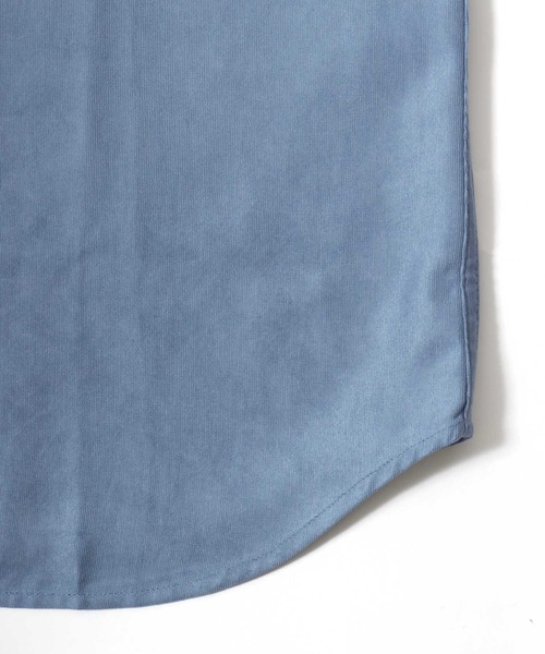 MARUKAWA(マルカワ)の「2026AW Polyester pique fabric ピケ織り 無地 長袖ボタンダウンシャツ(シャツ/ブラウス・メンズ・チャコール/サックスブルー/ベージュ/ブラック・M/L/LL)」の16枚目の写真