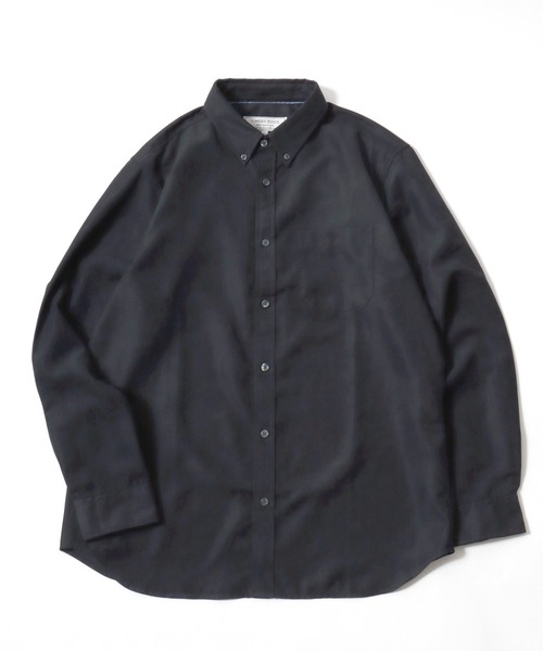 MARUKAWA(マルカワ)の「2026AW Polyester pique fabric ピケ織り 無地 長袖ボタンダウンシャツ(シャツ/ブラウス・メンズ・チャコール/サックスブルー/ベージュ/ブラック・M/L/LL)」の20枚目の写真