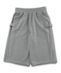 RAYFIKERS（レイフィカース）の「サイドスナップバンディングバミューダスウェットパンツ MQ3PU720_MELANGE GREY（その他パンツ）」