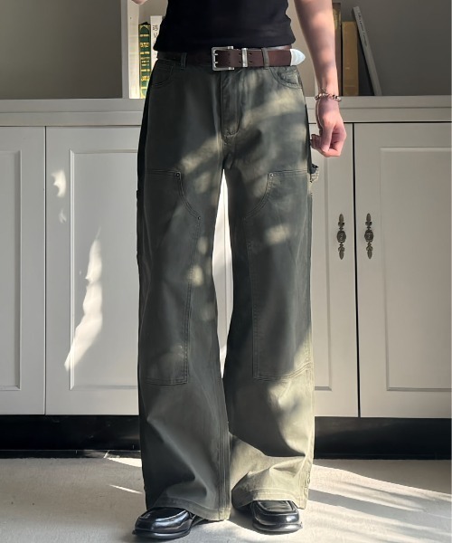 DOUBLE STEAL（ダブルスティール）の「DSペインターワイドパンツ（その他パンツ・メンズ・カーキ/ブラウン/グレー/ブラック・SMALL/LARGE/MEDIUM/X-LARGE）」の4枚目の写真
