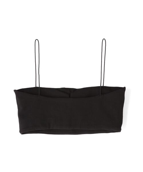CLANE（クラネ）の「CLANE/クラネ/THIN CORD BANDEAU BRA TOPS（チューブトップ・レディース・ブラック/ホワイト/ベージュ・2/1）」の4枚目の写真