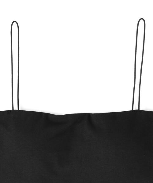 CLANE（クラネ）の「CLANE/クラネ/THIN CORD BANDEAU BRA TOPS（チューブトップ・レディース・ブラック/ホワイト/ベージュ・2/1）」の5枚目の写真