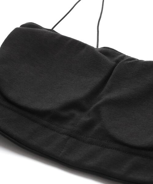 CLANE（クラネ）の「CLANE/クラネ/THIN CORD BANDEAU BRA TOPS（チューブトップ・レディース・ブラック/ホワイト/ベージュ・2/1）」の9枚目の写真