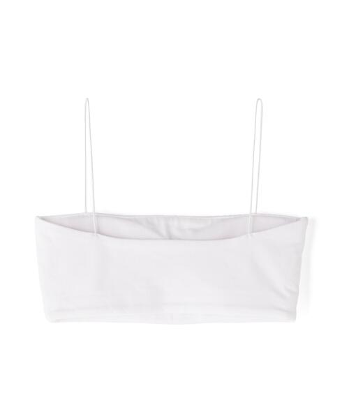 CLANE（クラネ）の「CLANE/クラネ/THIN CORD BANDEAU BRA TOPS（チューブトップ・レディース・ブラック/ホワイト/ベージュ・2/1）」の13枚目の写真