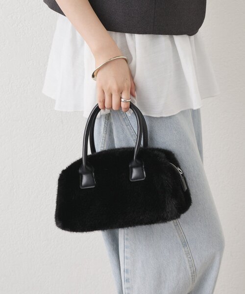 mystic(ミスティック)の「miniファーBAG(トートバッグ・レディース・ブラウン/ブラック・ONE SIZE)」の5枚目の写真