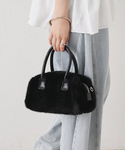 mystic(ミスティック)の「miniファーBAG(トートバッグ・レディース・ブラウン/ブラック・ONE SIZE)」の7枚目の写真