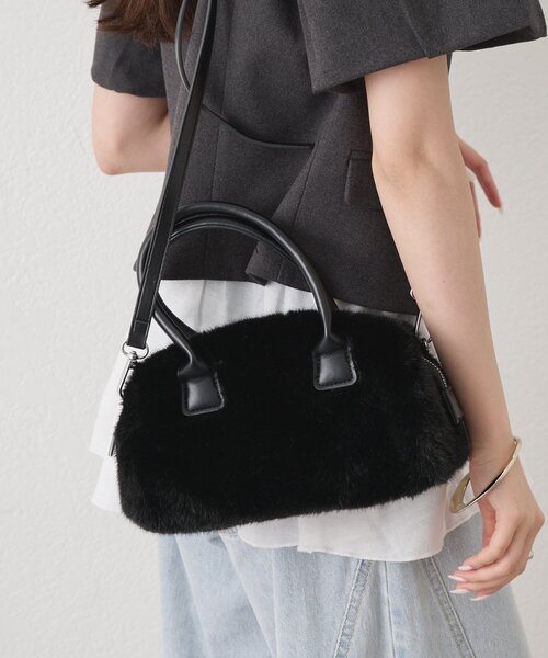 mystic(ミスティック)の「miniファーBAG(トートバッグ・レディース・ブラウン/ブラック・ONE SIZE)」の9枚目の写真