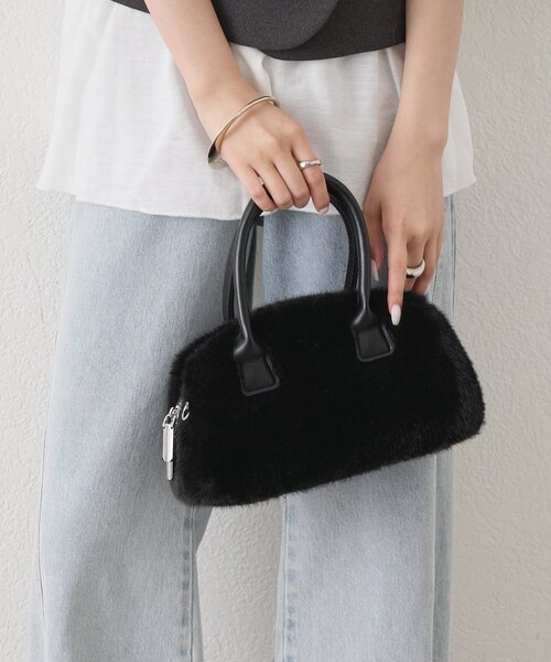 mystic(ミスティック)の「miniファーBAG(トートバッグ・レディース・ブラウン/ブラック・ONE SIZE)」の10枚目の写真