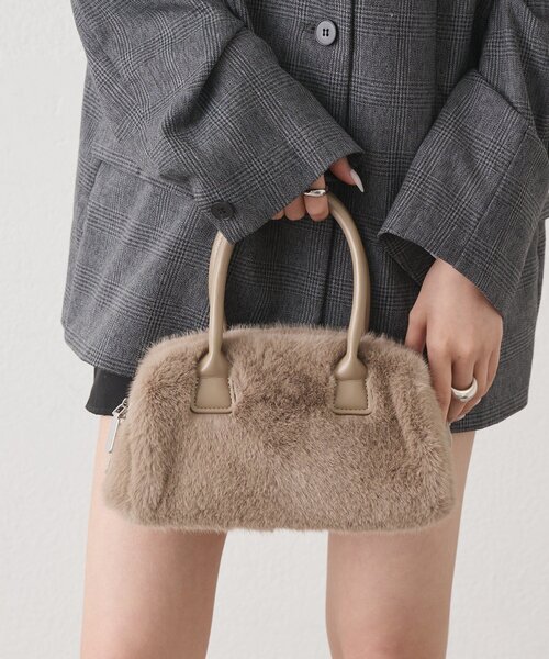 mystic(ミスティック)の「miniファーBAG(トートバッグ・レディース・ブラウン/ブラック・ONE SIZE)」の13枚目の写真