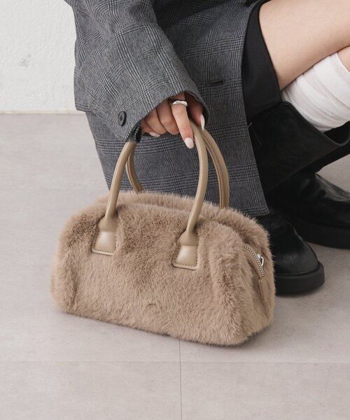 mystic(ミスティック)の「miniファーBAG(トートバッグ・レディース・ブラウン/ブラック・ONE SIZE)」の14枚目の写真