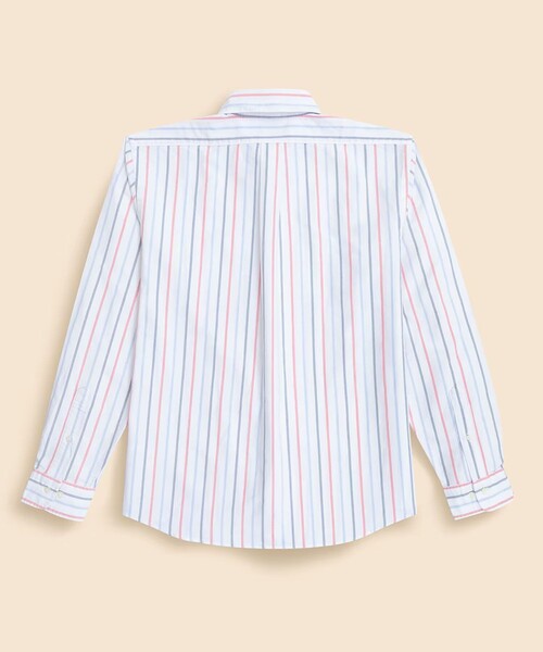 BROOKS BROTHERS(ブルックスブラザーズ)の「オックスフォード シーズナルパターン フライデーシャツ(シャツ/ブラウス・メンズ・ホワイト/ネイビー/ストライプ/ラベンダー/バーガンディー・MEDIUM/X-LARGE/LARGE/SMALL)」の6枚目の写真