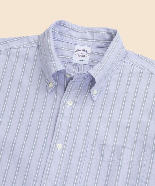 BROOKS BROTHERS(ブルックスブラザーズ)の「オックスフォード シーズナルパターン フライデーシャツ(シャツ/ブラウス・メンズ・ホワイト/ネイビー/ストライプ/ラベンダー/バーガンディー・MEDIUM/X-LARGE/LARGE/SMALL)」の13枚目の写真